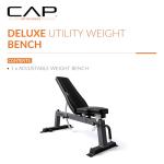 CAP Barbell Deluxe Utility Weight Bench, Gray (FM-CS804DX-GY)