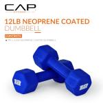 CAP Barbell Neoprene Dumbbell Weights, 12 lb Pair, Admiral Blue