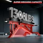 STACOO Weight Bench, Adjustable Workout Bench for Home Gym Full Body Workout, 1300LBS Weight Capacity Bench Press, Flat/Incline/Decline Bench with 33" Extra-Long Backrest & Wheels