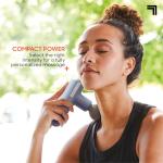 Sharper Image Powerboost Move Aero 3.0 – Mini Percussion Massage Gun| Updated Soft-Touch Design, Carrying Bag, 4 Nodes| Portable Full Body Back & Shoulder Massager| Deep Tissue Massage Tool Gift