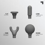 Sharper Image Powerboost Move Aero 3.0 – Mini Percussion Massage Gun| Updated Soft-Touch Design, Carrying Bag, 4 Nodes| Portable Full Body Back & Shoulder Massager| Deep Tissue Massage Tool Gift