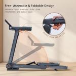 Foldable Treadmill with Auto Incline - Vitalwalk Commercial 48"x18" Wide Running Belt, 20% / 15% Incline, 10MPH, 3.5HP Brushless, Walking Pad Treadmill for Home, Auto Folding, No Installation, 350LBS