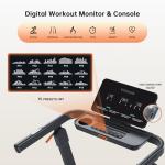 Foldable Treadmill with Auto Incline - Vitalwalk Commercial 48"x18" Wide Running Belt, 20% / 15% Incline, 10MPH, 3.5HP Brushless, Walking Pad Treadmill for Home, Auto Folding, No Installation, 350LBS