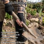 DOPENSPI Fingerless Workout Gloves, Anti-Slip Half-Finger Work Glove Lightweight Breathable Gym Gloves FingerlessGloves for Driving Sports Cycling Working Training Motorcycle Fishing(Medium)