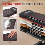 JOROTO Adjustable Weight Bench for Home Gym, 1000 LBS Capacity, Foldable Incline Decline Flat Workout Bench with Leg Extension & Back Extension, Exercise Preacher Curl Bench for Full Body Training