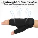DOPENSPI Fingerless Workout Gloves, Anti-Slip Half-Finger Work Glove Lightweight Breathable Gym Gloves FingerlessGloves for Driving Sports Cycling Working Training Motorcycle Fishing(Medium)