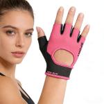 HinyBoeh Workout-Gloves for Men & Women - Fingerless Gym Gloves with Non-Slip Palm Breathable Lightweight for Weightlifting Cycling Sport