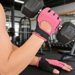 HinyBoeh Workout-Gloves for Men & Women - Fingerless Gym Gloves with Non-Slip Palm Breathable Lightweight for Weightlifting Cycling Sport