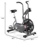 Schwinn Fitness AD6 Airdyne Bike, Black, 48 x 15 x 27 (100250)