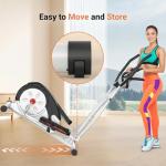 ANCHEER Elliptical Exercise Machine, Elliptical Trainer for Home Gym, Exercise Equipment 500Lbs Max Weight, Ultra-Silent Elliptical Machine, with Pulse Rate Grips, LCD & Smooth Resistance Levels