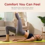 Sunny Health & Fitness Exercise Yoga Mat – Firm Studio Support for Stability & Grounded Balance – Durable, Tear-Resistant & Portable for Yoga, Pilates & Floor Workouts- Pink– NO. 031-PK