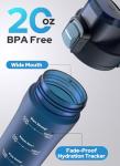 Opard 600ml BPA-Free Tritan Sport Water Bottle
