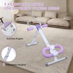 Ab Workout Equipment Abdominal Trainer, Adjustable Ab Machine at Home Gym, Foldable Abdominal Exercise Machine, Core & Ab Trainer Machine for Stomach Workout with LCD Monitor