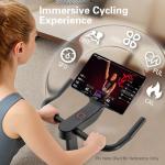 YESOUL Exercise Bike for Home – Stationary Bike with Stable Triangle Frame, Silent Magnetic Resistance, 300 lbs Capacity, Dual-Stage Drive & Alloy Flywheel, Smart APP with Scenic & Live Classes
