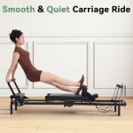 Fairgom Foldable Pilates Reformer Machine, Dual Resistance with Springs and Cords, Pilates Equipment for Home and Gym Use, Suitable for Advanced and Beginners Users, Up to 400 lbs Capacity