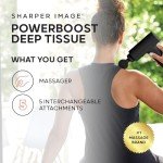 Sharper Image Powerboost Deep Tissue Massage Gun