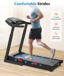 CIIHI Treadmill with Auto Incline - Adjustable Height Handrail 15% Auto Incline Treadmill with 400 lbs Capacity - Foldable Running Machine for Home with APP, Voice Control and Speaker - 8.7 MPH