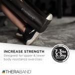 THERABAND Resistance Bands Set, Advanced Kit, Blue, Black, Non-Latex Elastic Bands for Exercise & Physical Therapy, Strength Training Bands for Upper & Lower Body Fitness