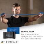 THERABAND Resistance Bands Set, Advanced Kit, Blue, Black, Non-Latex Elastic Bands for Exercise & Physical Therapy, Strength Training Bands for Upper & Lower Body Fitness