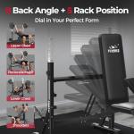 FLYBIRD Weight Bench with Preacher Curl & Leg Developer