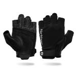 Harbinger Pro Gloves 3.0 - High Performance Training Gloves with Enhanced Grip, Breathable 4-Way Stretch, Leather Reinforcements, Adjustable Wrist Closure, Weightlifting, Crossfit, Gym, Black, Large