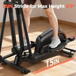 YOSUDA Compact Elliptical Machine Only 2 sq ft, 15IN Stride Foldable Elliptical for Home, Folding Elliptical Exercise Machine, Elliptical Cross Trainer with 16 Magnetic Resistance Levels