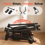 YOSUDA Compact Elliptical Machine Only 2 sq ft, 15IN Stride Foldable Elliptical for Home, Folding Elliptical Exercise Machine, Elliptical Cross Trainer with 16 Magnetic Resistance Levels