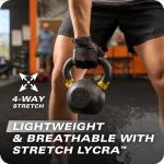 Harbinger Pro Gloves 3.0 - High Performance Training Gloves with Enhanced Grip, Breathable 4-Way Stretch, Leather Reinforcements, Adjustable Wrist Closure, Weightlifting, Crossfit, Gym, Black, Large