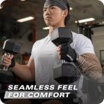 Harbinger Pro Gloves 3.0 - High Performance Training Gloves with Enhanced Grip, Breathable 4-Way Stretch, Leather Reinforcements, Adjustable Wrist Closure, Weightlifting, Crossfit, Gym, Black, Large