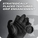Harbinger Pro Gloves 3.0 - High Performance Training Gloves with Enhanced Grip, Breathable 4-Way Stretch, Leather Reinforcements, Adjustable Wrist Closure, Weightlifting, Crossfit, Gym, Black, Large