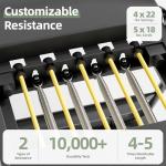 Buytime Pilates Reformer, Foldable Reformer Pilates Machine with Dual Resistance - Springs and Cord, Pilates Machine for Advanced and Beginners Users, Up to 300 lbs Weight Capacity, Black