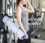 IUGA Yoga Mat Thick Non Slip Anti-tear Pilates Mat Eco Friendly Hot Yoga Mats for Workout & Exercise(72"x 24"x 6mm)