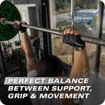 Harbinger Pro Gloves 3.0 - High Performance Training Gloves with Enhanced Grip, Breathable 4-Way Stretch, Leather Reinforcements, Adjustable Wrist Closure, Weightlifting, Crossfit, Gym, Black, Large