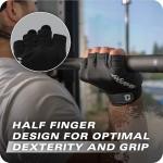 Harbinger Pro Gloves 3.0 - High Performance Training Gloves with Enhanced Grip, Breathable 4-Way Stretch, Leather Reinforcements, Adjustable Wrist Closure, Weightlifting, Crossfit, Gym, Black, Large