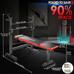 OPPSDECOR 900LBS All in One Weight Bench Set with Squat Rack Adjustable Workout Bench with Leg Developer Preacher Curl Rack Fitness Strength Training Bench for Home Gym