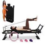 BIOCOR 3.0PRO 93" Pilates Reformer NEW Patented Design, Foldable Pilates Machine with Yoga Ring Circle & Headrest, Jumpboard, Dual Resistance Springs, Pilates Equipment for Home Workout, up to 650 LBS