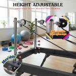 BIOCOR 3.0PRO 93" Pilates Reformer NEW Patented Design, Foldable Pilates Machine with Yoga Ring Circle & Headrest, Jumpboard, Dual Resistance Springs, Pilates Equipment for Home Workout, up to 650 LBS