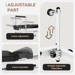 GOIMU Pilates Reformer, 91" Foldable Reformer Pilates Machine with High & Low Mode, 3 in 1 Pilates Equipment for Home Use with Springs & Cords and Jumpboard