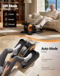 Under Desk Elliptical Machine, Ellipse Leg Exerciser for Seniors, Quiet & Portable Electric Seated Eclipse Exercise Training Machine with Remote, 12 Level Speeds & Mute Function, Manual & Auto Mode