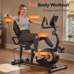 YOSUDA PRO Recumbent Exercise Bike with Resistance Bands