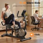 YOSUDA PRO Recumbent Exercise Bike with Resistance Bands