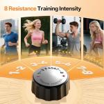 Elliptical Exercise Machine, Magnetic Resistance Elliptical Machine for Home Trainer with Hyper-Quiet Drive, 17.2IN Stride, LCD Monitor Support, 300LBS Weight Capacity (YE40)