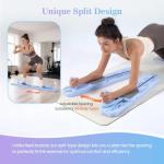 Nicoler Portable Pilates Reformer - Pilates Board 8-in-1 Multi-Functional Pilates Equipment with Workout Cards, 20lbs + 30lbs Resistance Bands, Ankle Straps for Home Workout, Fitness, Abs(Blue)