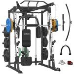 SunHome 2000LBS Smith Machine Power Cage System