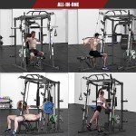 SunHome 2000LBS Smith Machine Power Cage System