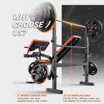 Adjustable 6-in-1 Weight Bench for Home Gym