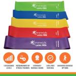 SmarterLife Resistance Bands for Working Out, Latex-Free Exercise Bands for Women, Men, 5 Extra Wide Workout Bands for Weight Loss, Home Gym, Booty Bands, Physical Therapy Bands, Workout Guide