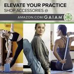 Gaiam Yoga Mat Premium Print Non Slip Exercise & Fitness Mat for All Types of Yoga, Pilates & Floor Workouts, Violet Blush Point, 5mm (05-64034)