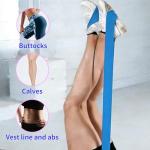 Rhinenet 3 PCS 10LB/15LB Resistance Bands Long Non-Latex Elastic Stretch Bands Work Out Band for Working Out Women or Men, Exercise Bands Set Yoga, Pilates, Gym, 5FT/6.5FT Blue