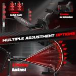 MAIDOMA 750LBS Adjustable Weight Bench Set for Full Body Workout, Foldable Bench Press with Leg Curl/Extension, Standard Workout Bench Set for US Home Gym